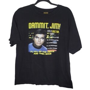 Star Trek Dammit, Jim 2009 CBS Studios Rare Size Medium in Black